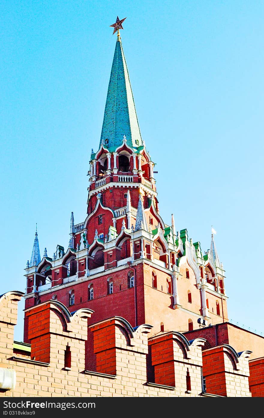 Kremlin entrance to the museum moscow history day. Kremlin entrance to the museum moscow history day