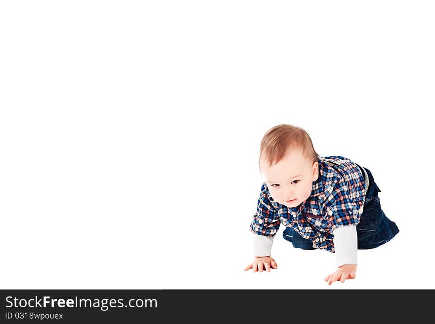 Happy Crawling Baby