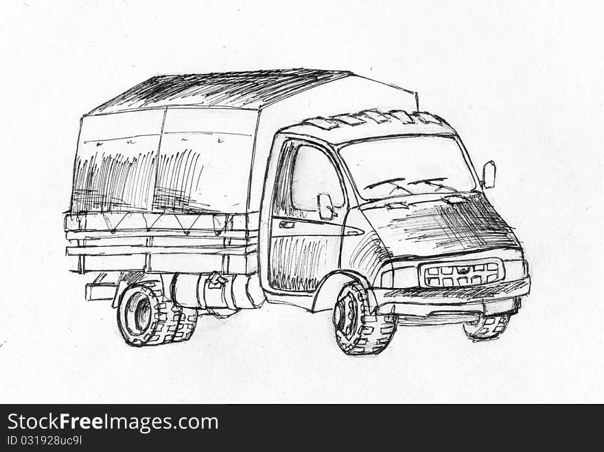 Truck. Series of vehicles.