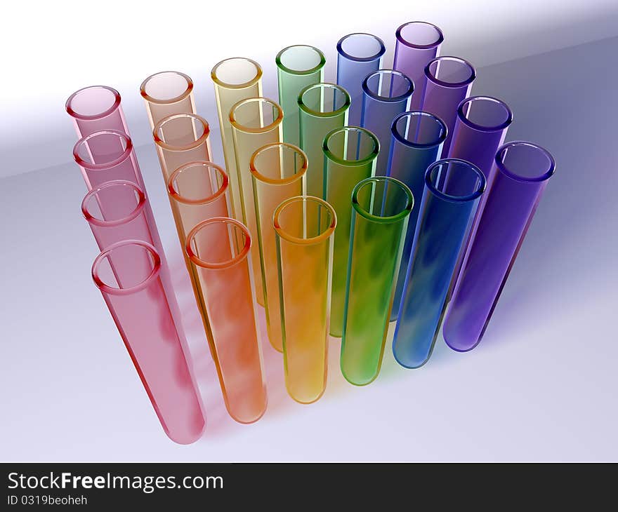 Multi Colour Test Tubes