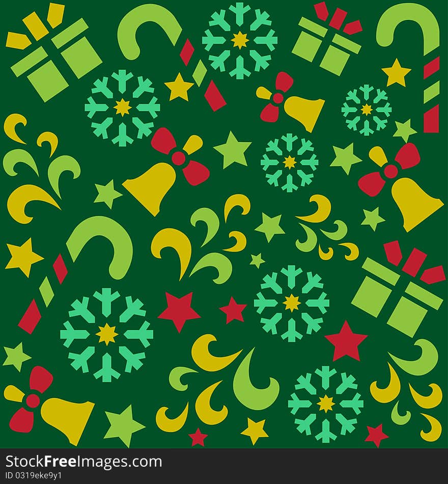 Christmas seamless texture illustration. Christmas seamless texture illustration