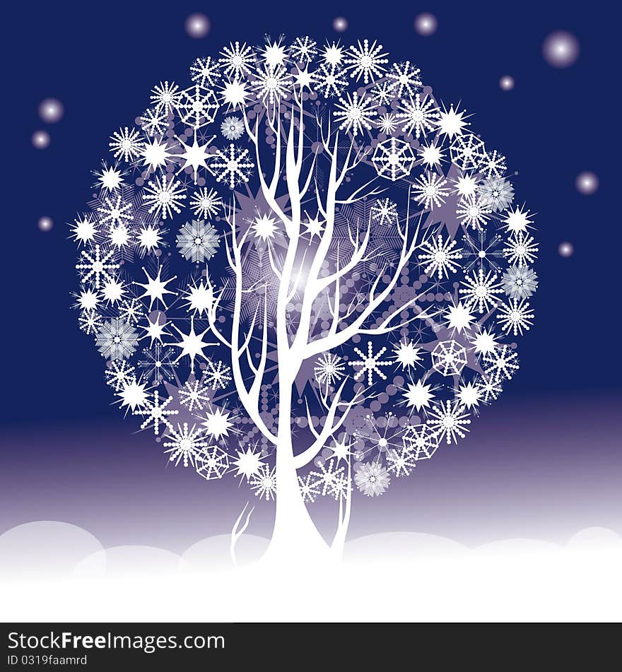 Snowflakes tree