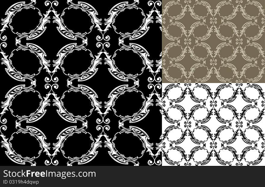 Damask seamless wallpaper