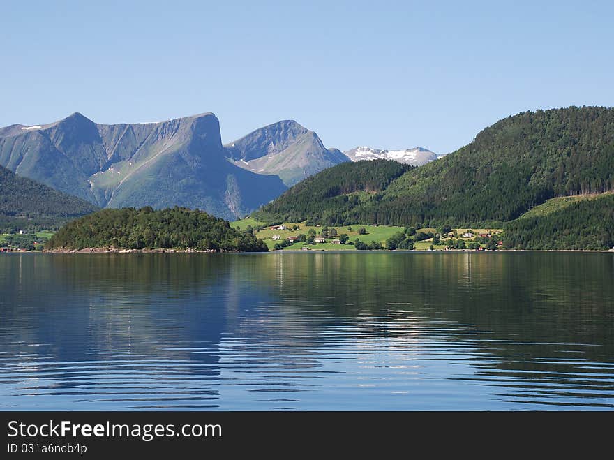 Moldefjord in Norway, More og Romsdal. Moldefjord in Norway, More og Romsdal