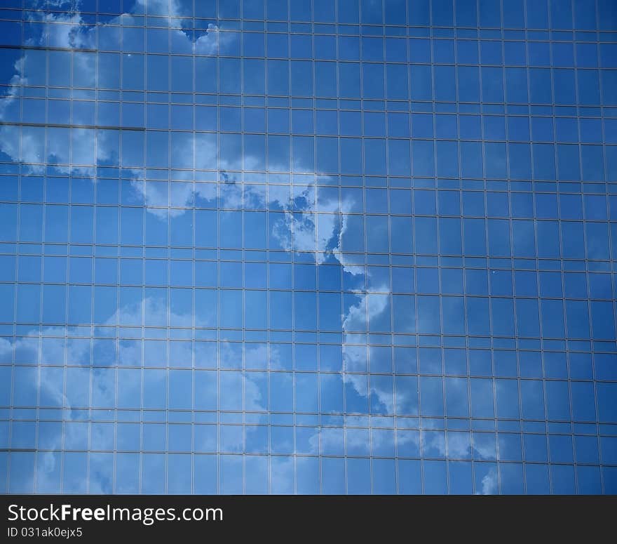 Window glass facade office building