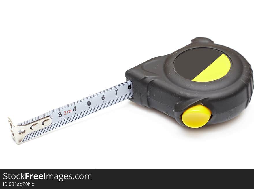 Tape measure isolated on white background. Tape measure isolated on white background