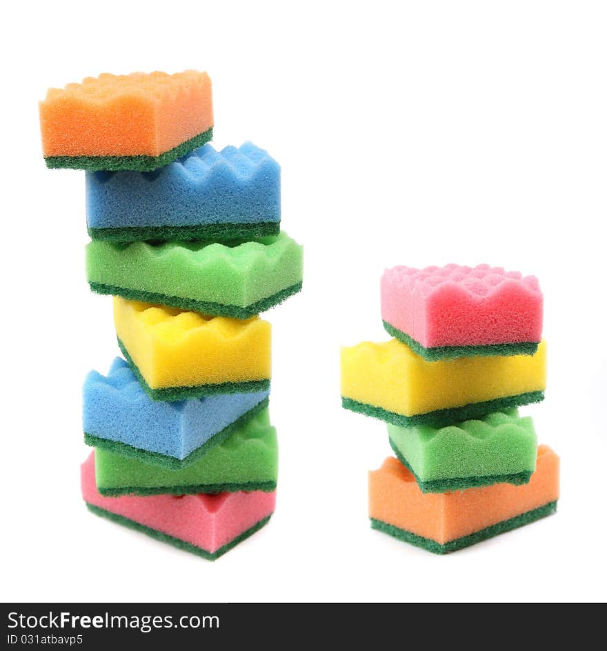 Two Heaps Of Colorful Sponges