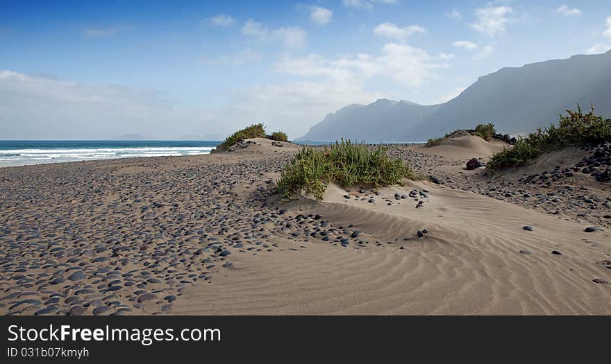 Famara beach