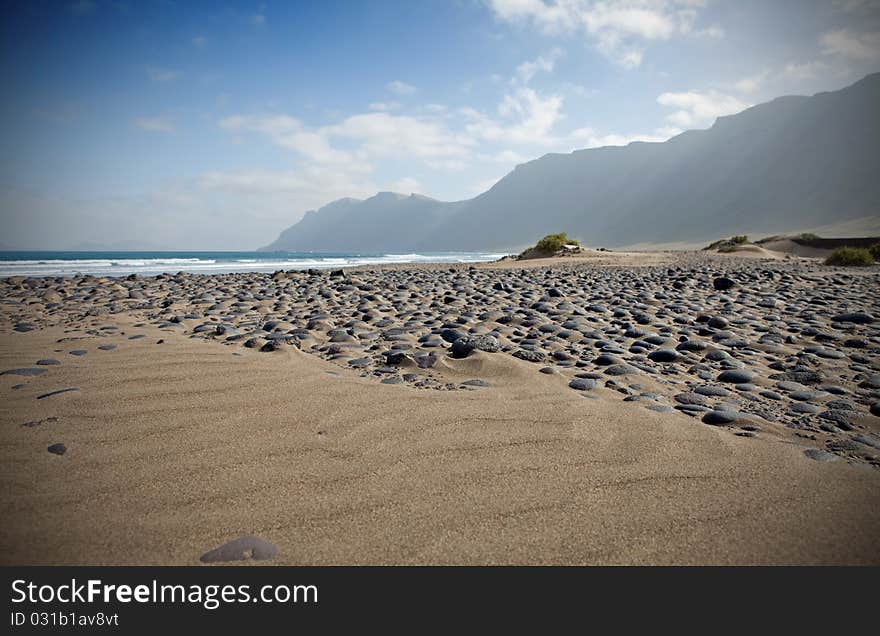 Famara beach