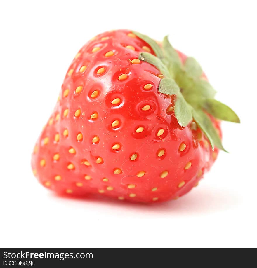 Tasty strawberry on white background