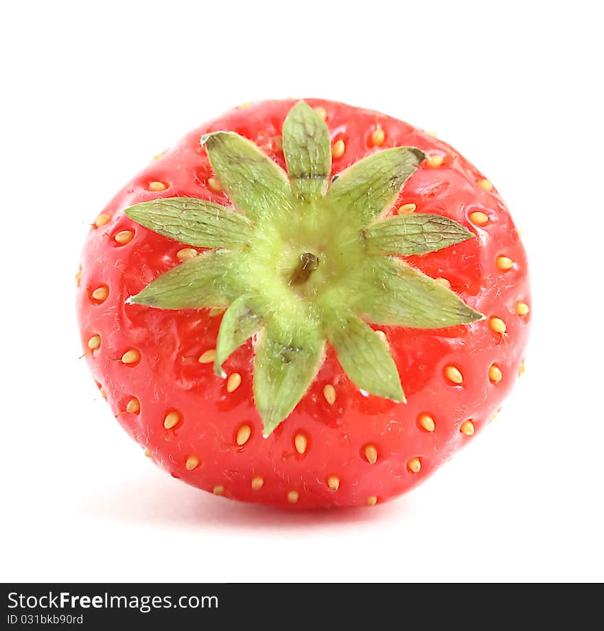 Beautyful strawberry back on white background