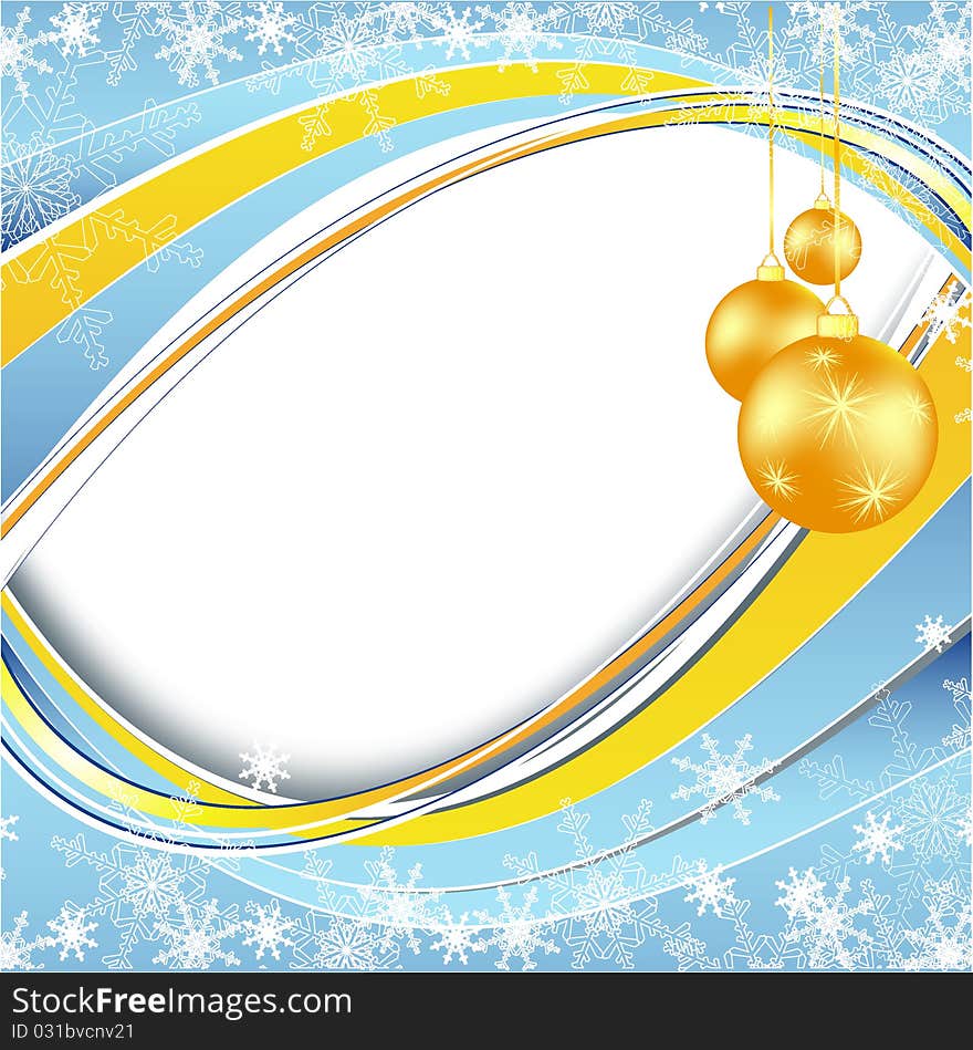 Elegant background with snowflakes and decoration. Elegant background with snowflakes and decoration