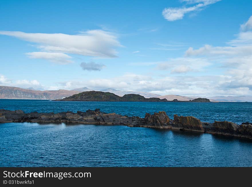 Easdale, one of the slate islands. Easdale, one of the slate islands