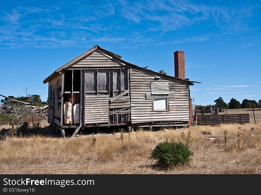 Remains of an old run down farmhouse in the country. Remains of an old run down farmhouse in the country.