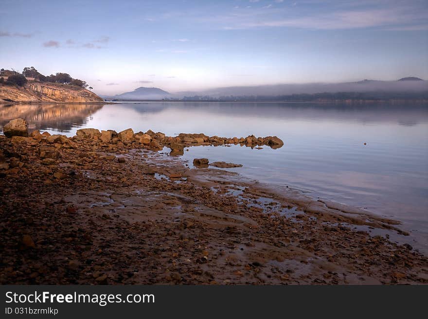 Misty morning on the beach, Tasmania. Misty morning on the beach, Tasmania.