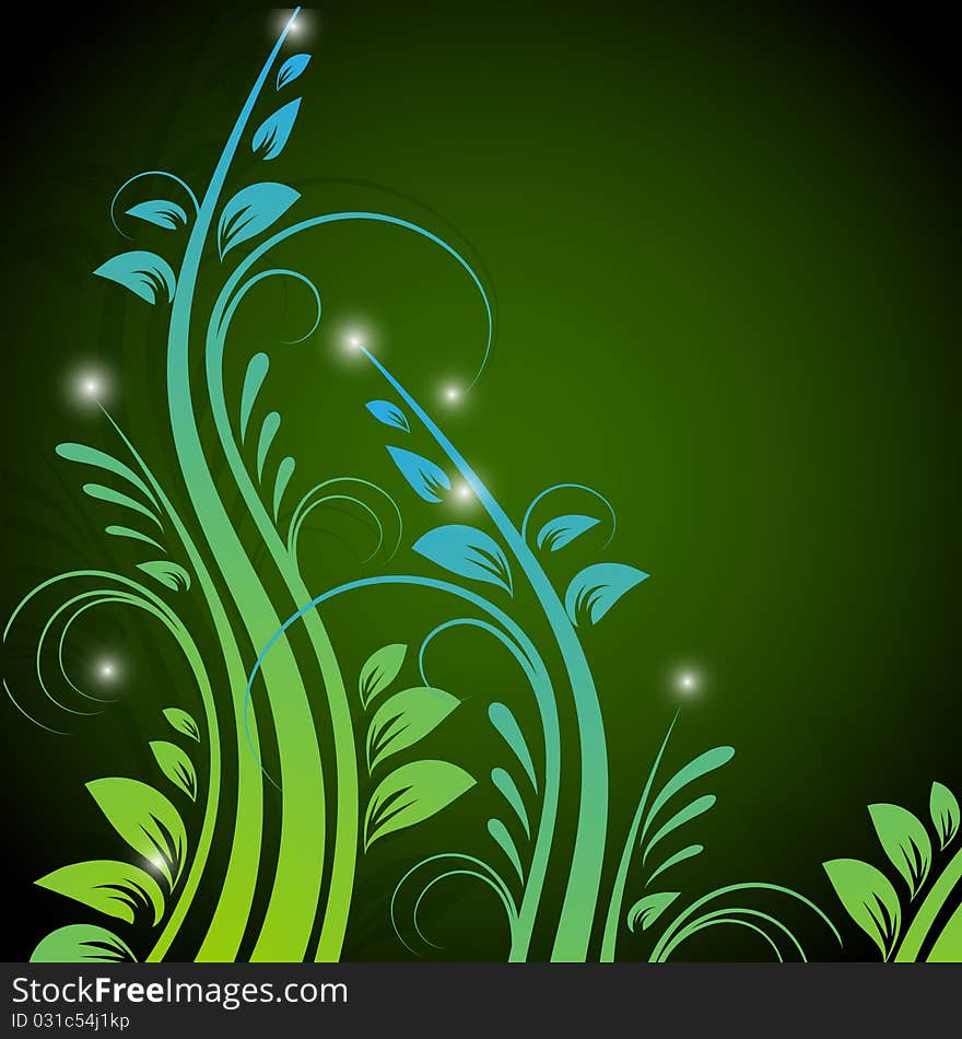 Holiday background with flowers and pearls