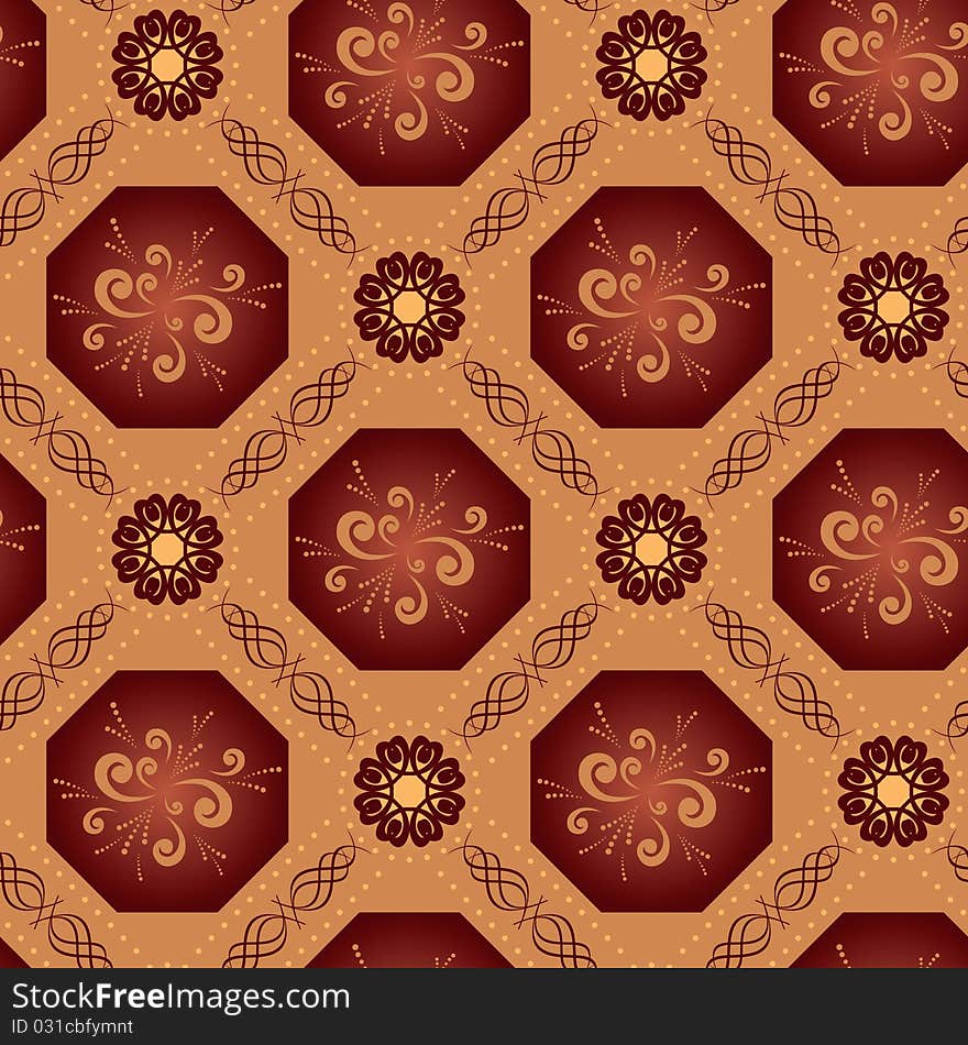 Vector beige texture with octagons. Vector beige texture with octagons