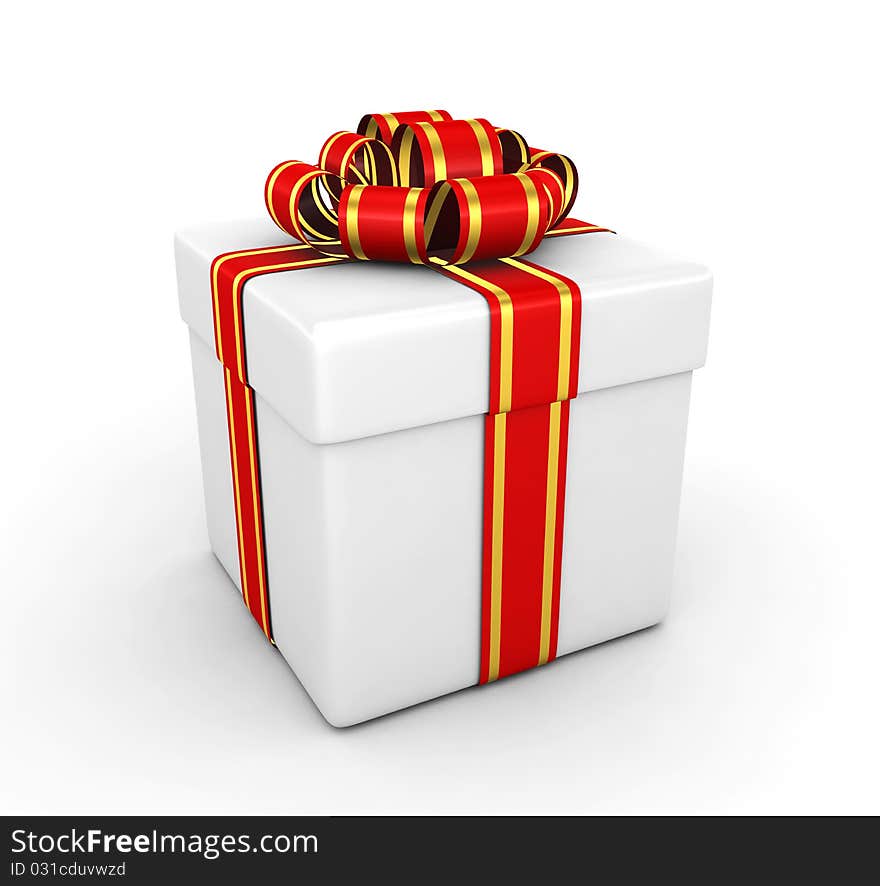 Gift box - 3d render