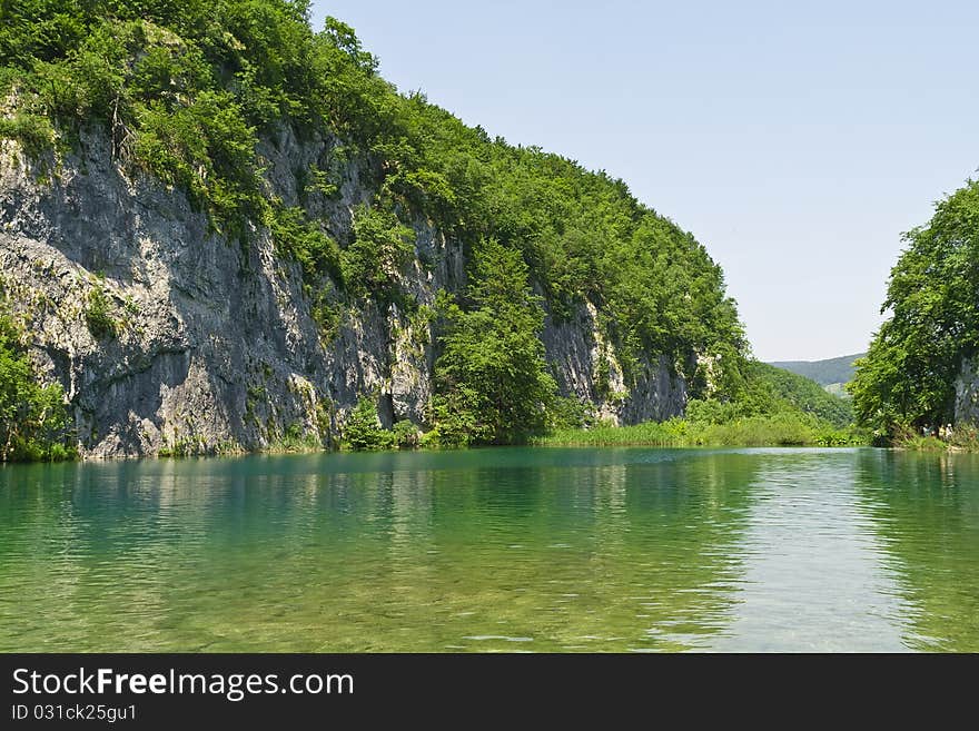 Breathtaking view in the Plitvice Lakes National Park (Croatia)