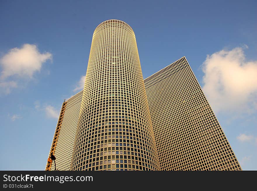 Tel Aviv Skyscrapers in the center of the city. Tel Aviv Skyscrapers in the center of the city