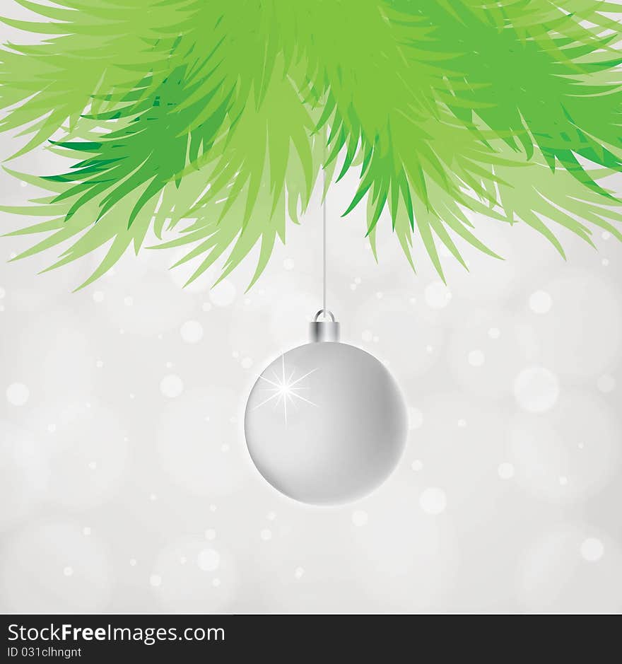 Silver Christmas Ball