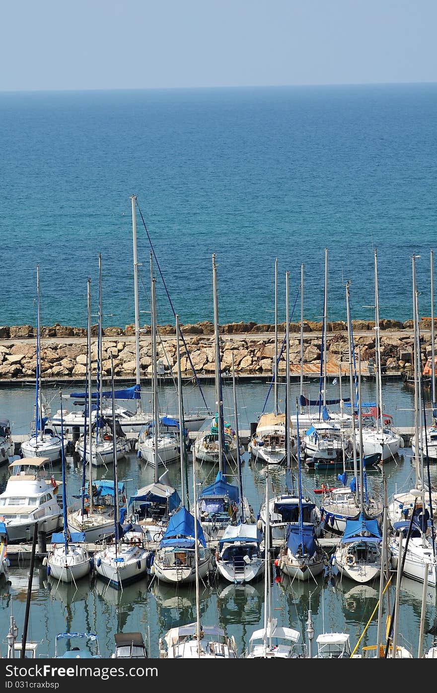 Tel aviv marina at day time, israel. Tel aviv marina at day time, israel