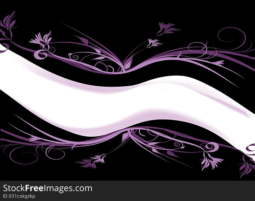 Purple decorative design