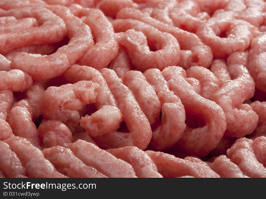 Freshly ground meat for cooking meat delicacies. Freshly ground meat for cooking meat delicacies.