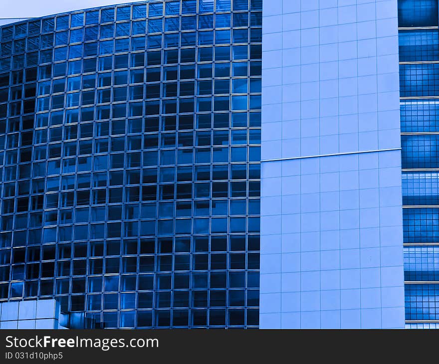 Paris France  Modern Blue Buildings