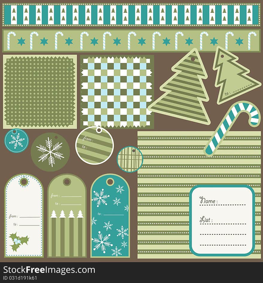 Christmas elements and patterns,. Christmas elements and patterns,