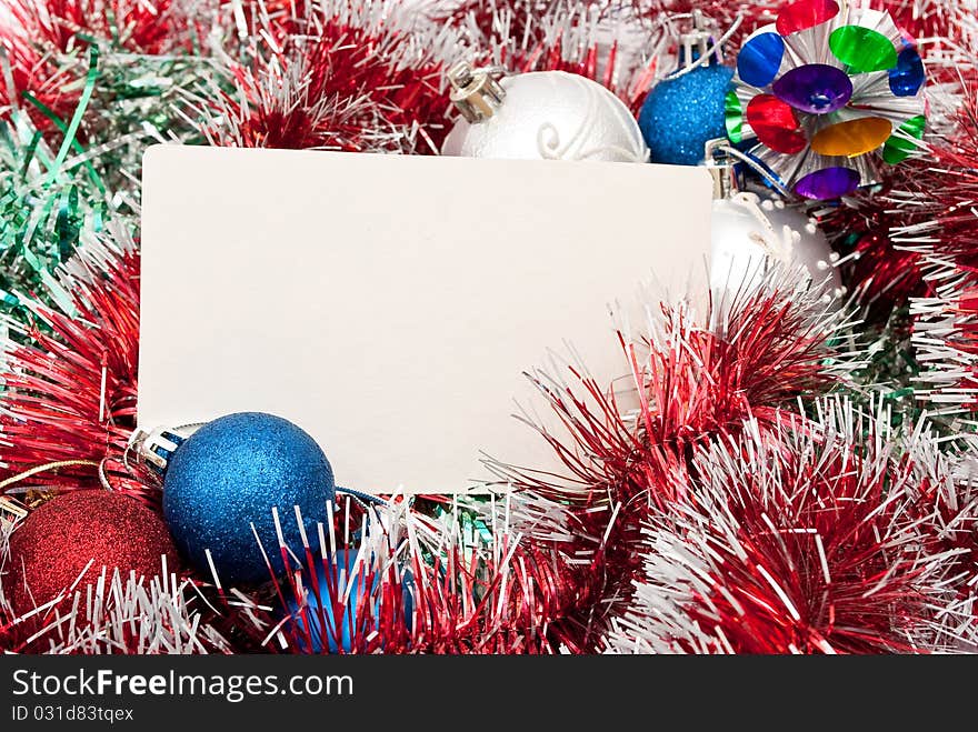 New Year & Christmas greeting card background. New Year & Christmas greeting card background