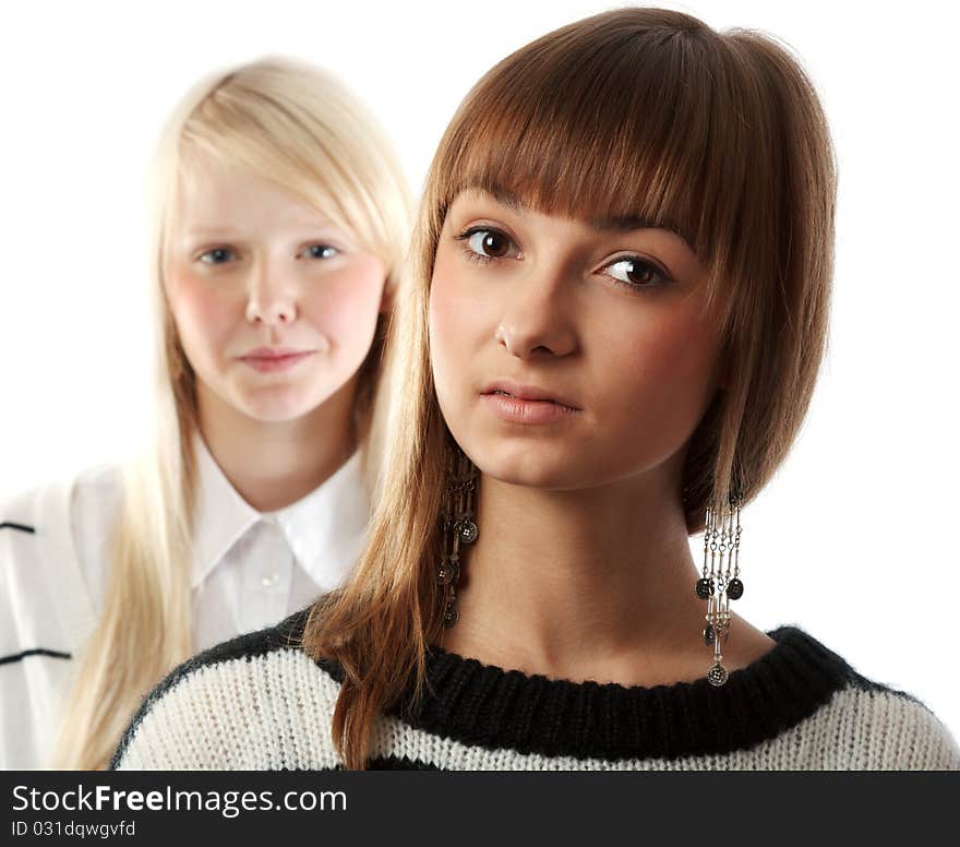 Portrait two girls