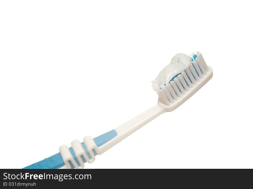 Tooth brush on white