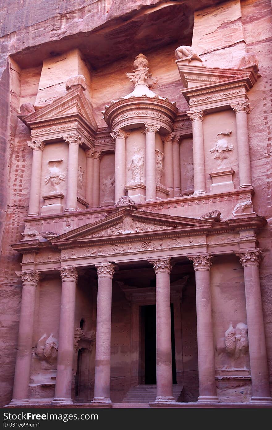 Imposing Monastery in Petra - Nabataeans capital city ( Al Khazneh ), Jordan