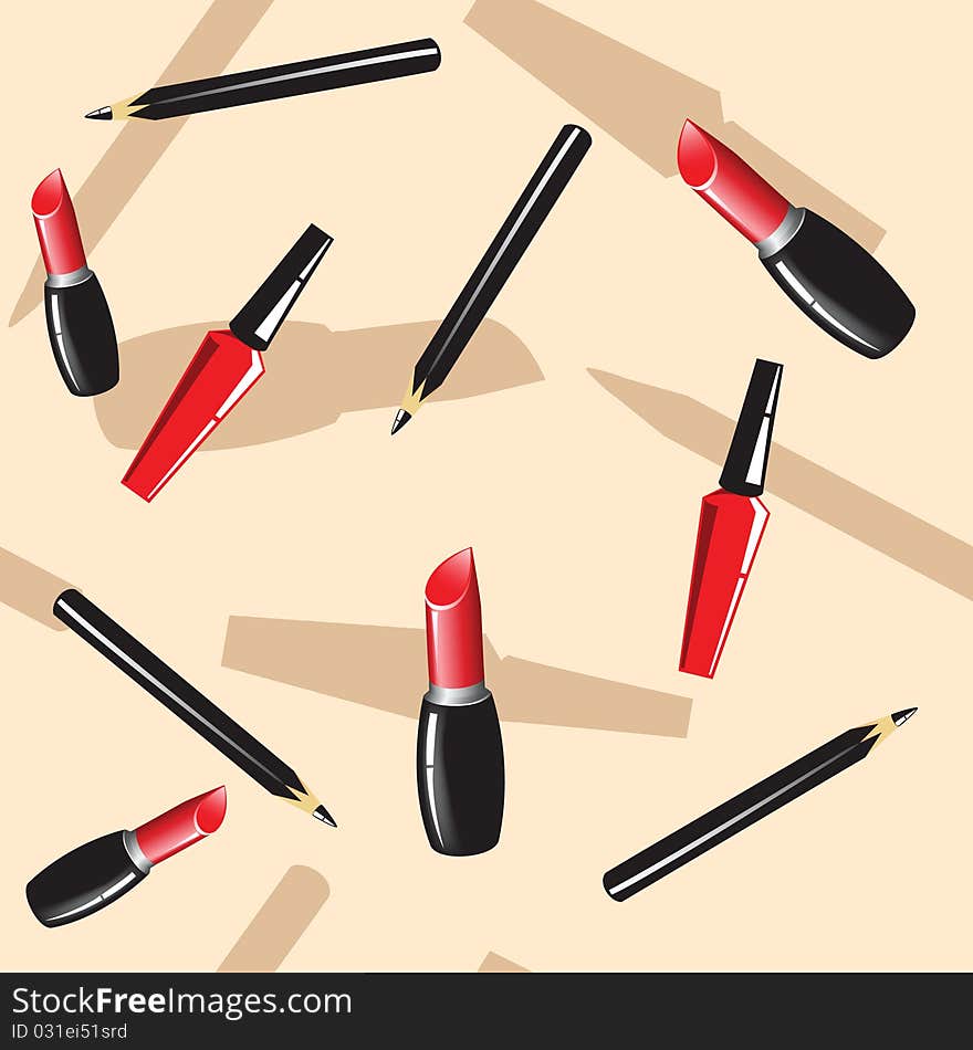 Background With Cosmetics