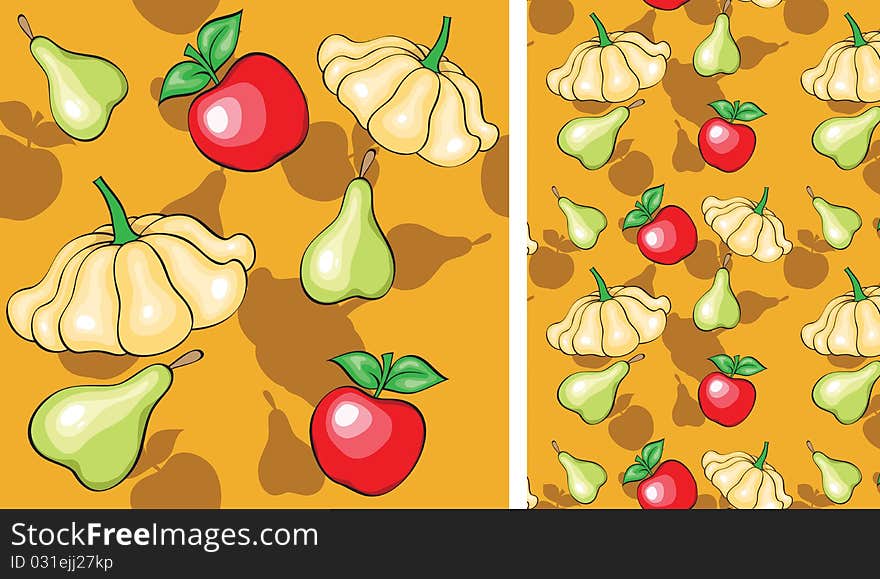 Background with vegetables