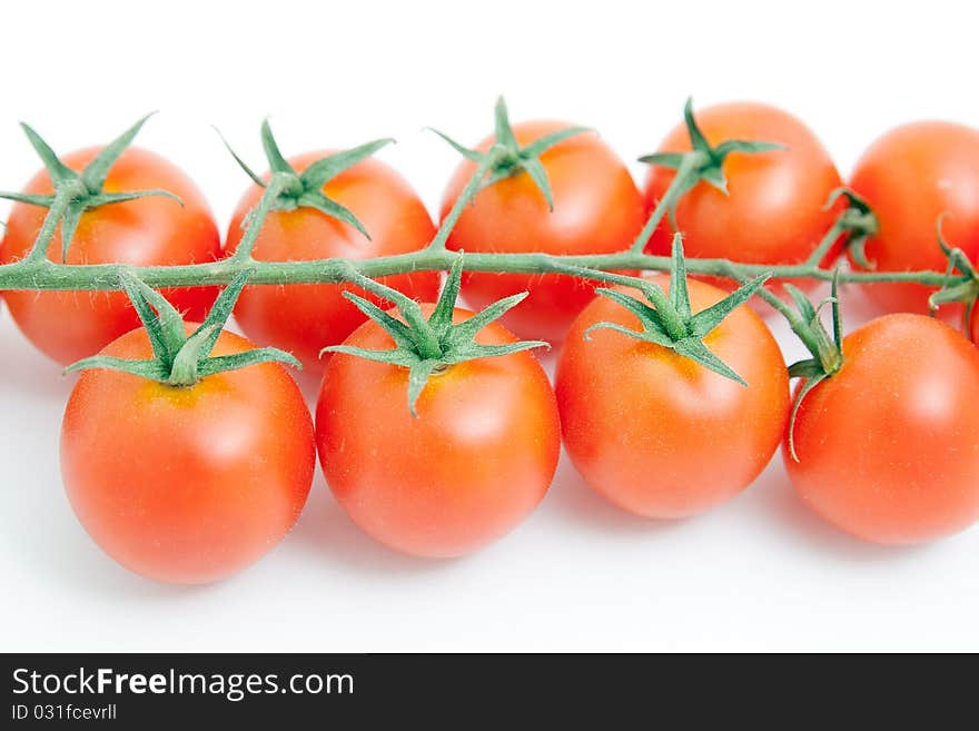 Tomatoes isolated on white background