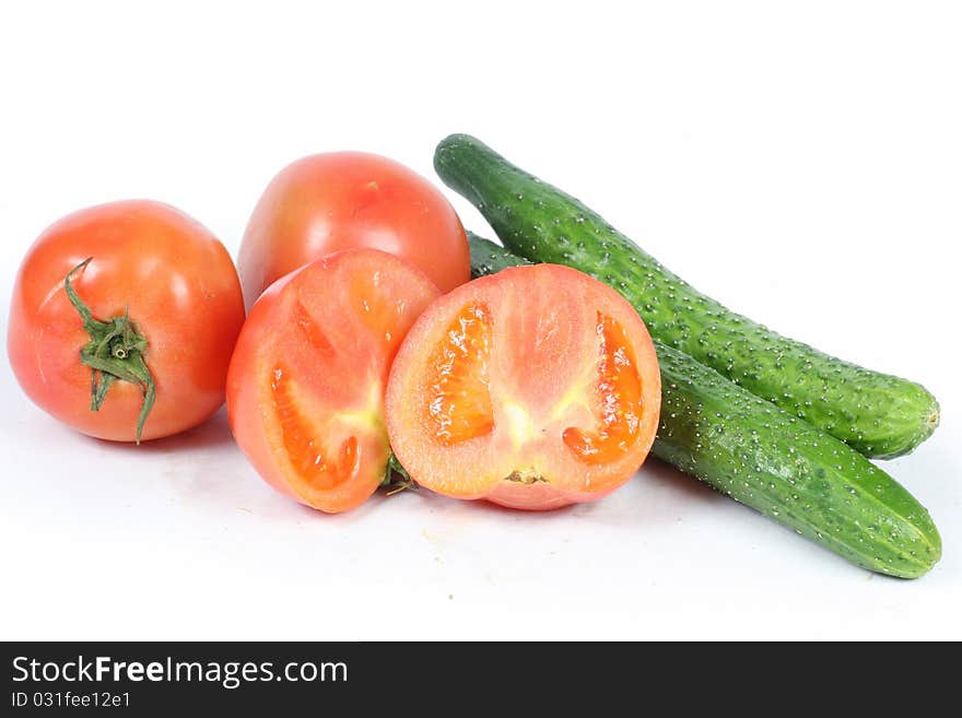 Tomatoes And Cucumber