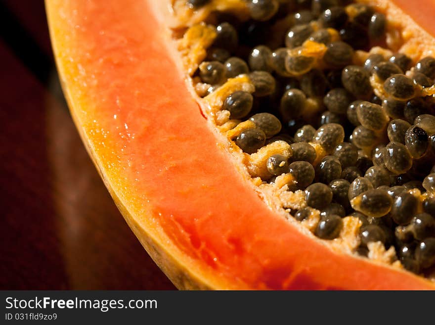 Papaya And Seeds