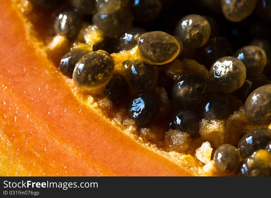 Papaya and seeds