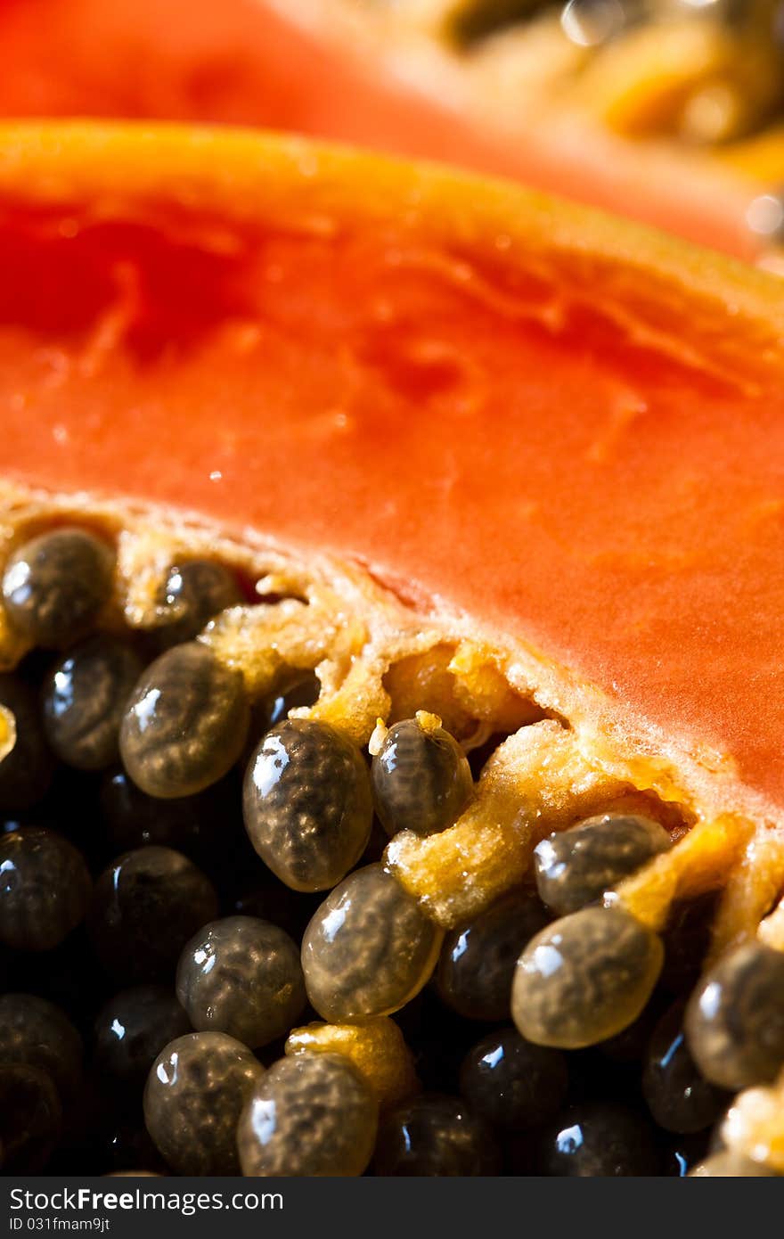 Papaya and seeds