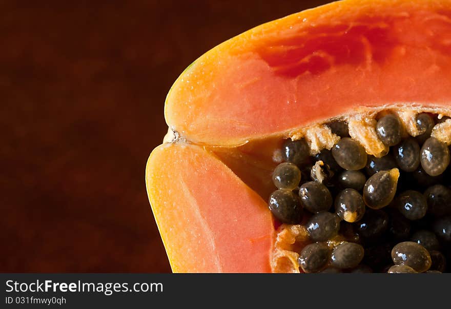 Papaya And Seeds