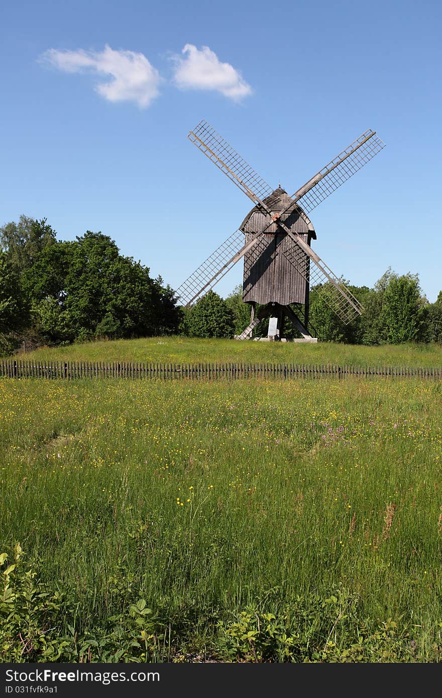 Traditional European Windmill