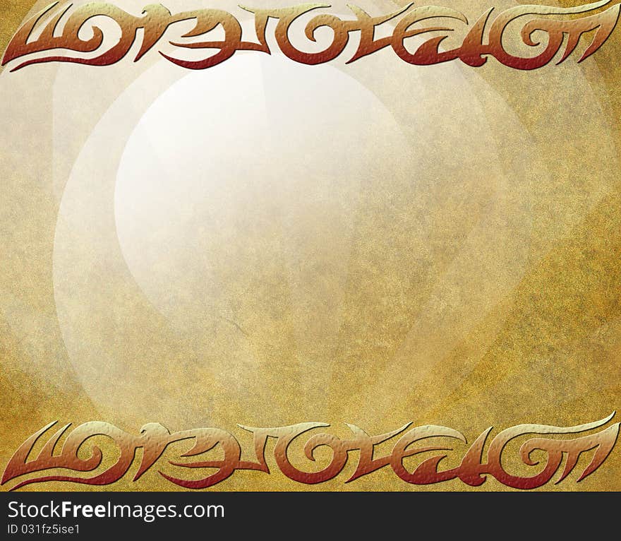 Textural retro background With drawing elements