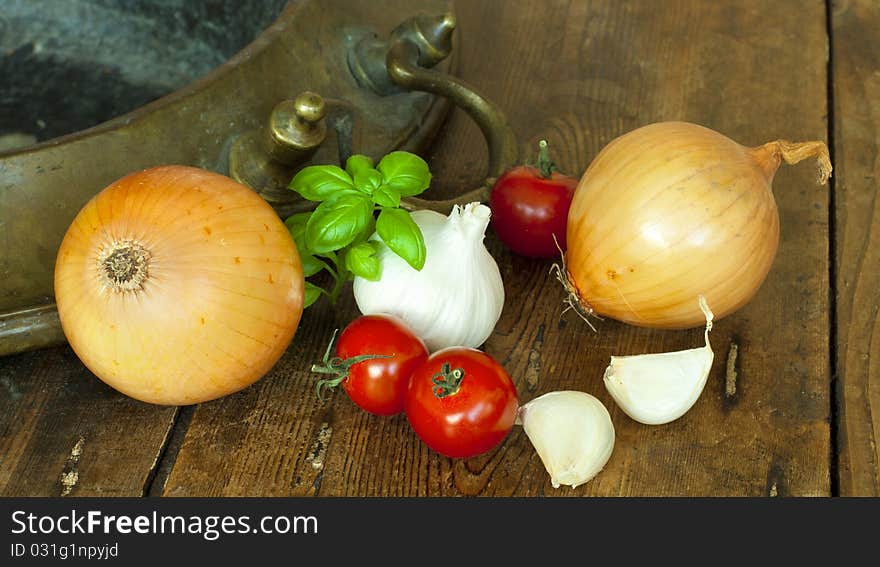 Typical ingredients for Italian cuisine. Typical ingredients for Italian cuisine.