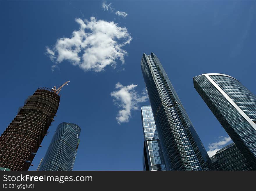 International Business Center (City) closeup, Mosc