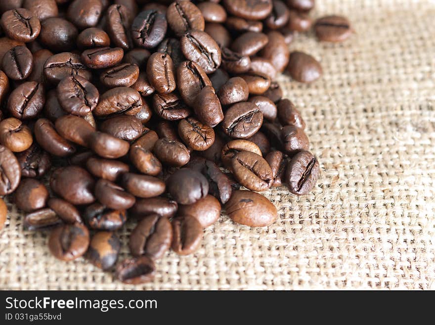 High Resolution Coffee Background With Copy Space