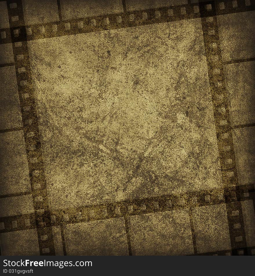 Grunge graphic abstract background with film. Grunge graphic abstract background with film