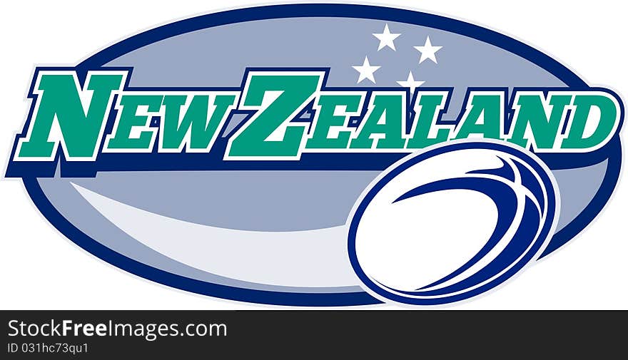 Rugby Ball New Zealand Stars