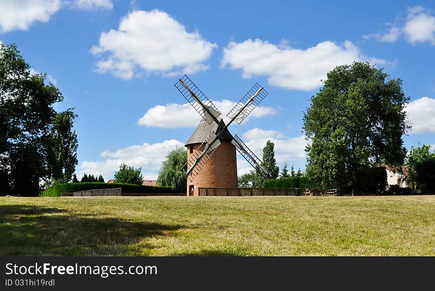 Old renovated windmill